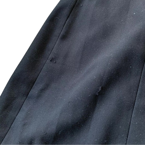 Shoshanna Silk Draped Shimmer Cocktail Mini Dress Metallic Gray Black Size 8 - Picture 6 of 8